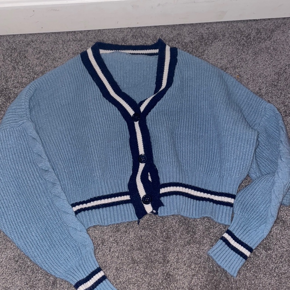 Blue shein sweater